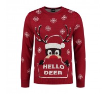 Kerst: Kersttrui Rudolfh Hello Deer